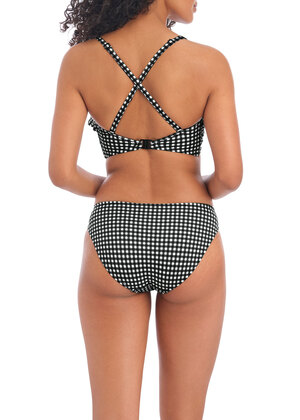 Check In Bandeau Bikini Top Monochrome Check In  Monochrome