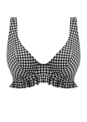 Check In High Apex Bikini Top Monochrome Check In  Monochrome
