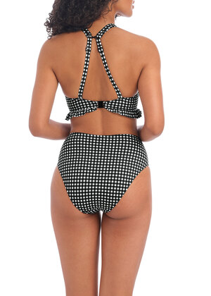 Check In High Waist Bikini Brief Monochrome Check In  Monochrome