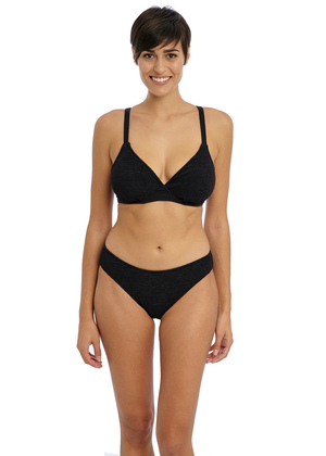 Ibiza Waves Plunge Bikini Top Black Ibiza Waves  Black