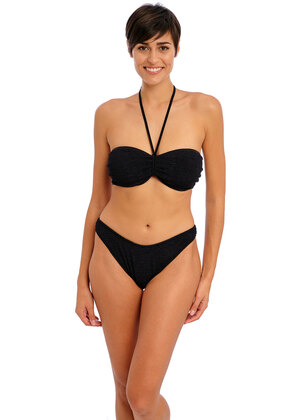 Ibiza Waves Bandeau Bikini Top Black Ibiza Waves  Black