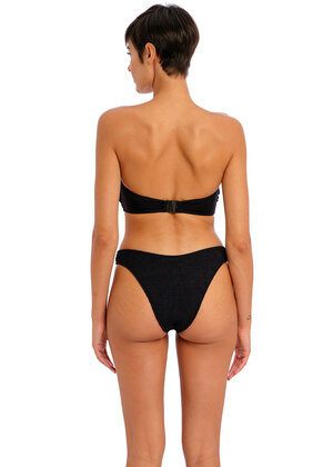 Ibiza Waves Bandeau Bikini Top Black Ibiza Waves  Black
