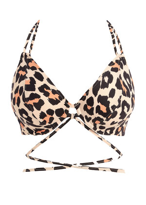 Animal Instinct Halter Bikini Top Natural Animal Instinct  Natural