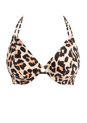 Animal Instinct Halter Bikini Top Natural Animal Instinct  Natural