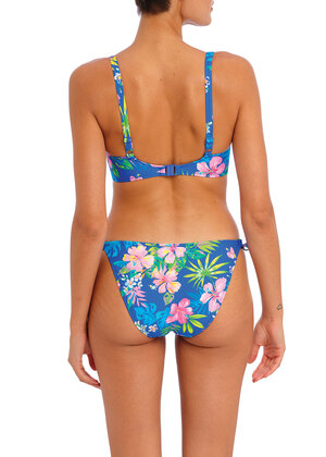 Hot Tropics Plunge Bikini Top Blue Hot Tropics  Blue