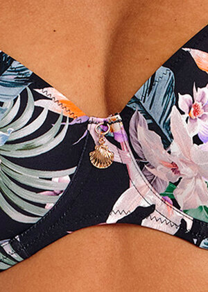 Kamala Bay Plunge Bikini Top Midnight Kamala Bay  Midnight