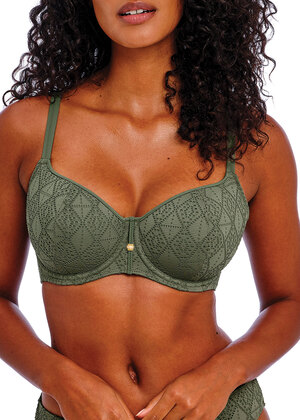 Nomad Nights Sweetheart Padded Bikini Top Sage Nomad Nights  Sage