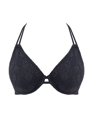 Nomad Nights Halter Bikini Top Black Nomad Nights  Black