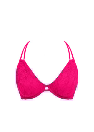 Nomad Nights Halter Bikini Top Fuchsia Nomad Nights  Fuchsia