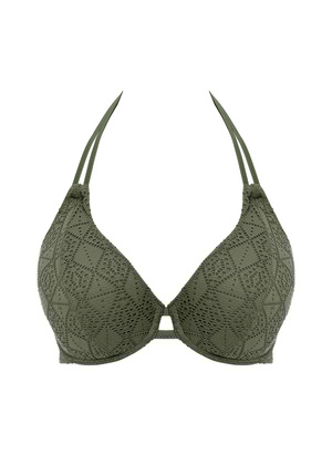 Nomad Nights Halter Bikini Top Sage Nomad Nights  Sage