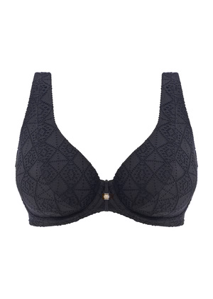 Nomad Nights High Apex Bikini Top Black Nomad Nights  Black