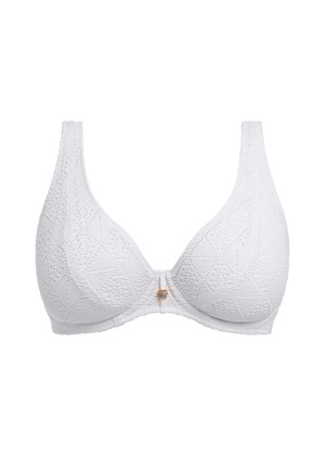 Nomad Nights High Apex Bikini Top White Nomad Nights  White