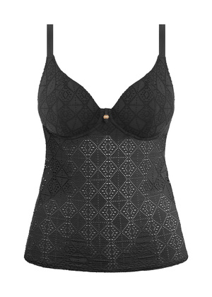 Nomad Nights Plunge Tankini Top Black Nomad Nights  Black