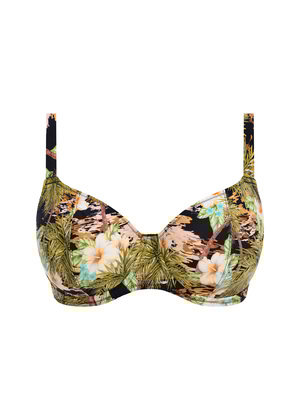 Bahama Shores Plunge Bikini Top Black Bahama Shores  Black