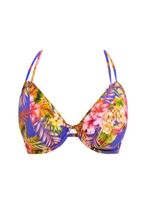 Tiger Valley Halter Bikini Top Ultramarine Tiger Valley  Ultramarine
