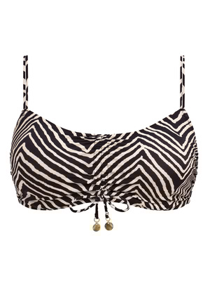 Fiji Falls Bralette Bikini Top Black Fiji Falls  Black