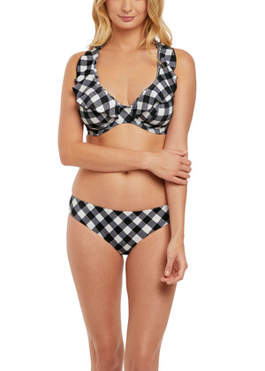 Totally Check Bikini Brief Monochrome Totally Check  Monochrome