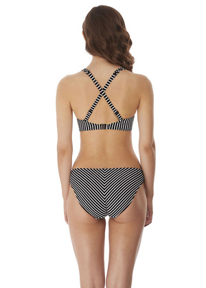 Beach Hut High Apex Bikini Top Black Beach Hut  Black