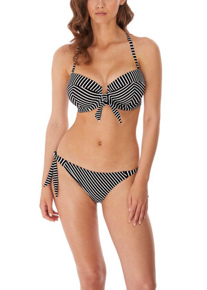 Beach Hut Bandeau Bikini Top Black Beach Hut  Black