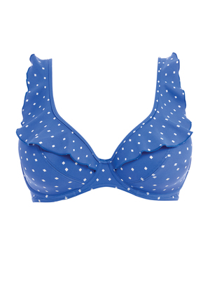 Jewel Cove High Apex Bikini Top Azure Jewel Cove  Azure