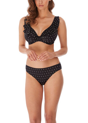 Jewel Cove High Apex Bikini Top Black Jewel Cove  Black