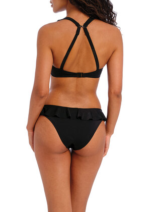 Jewel Cove High Apex Bikini Top Plain Black Jewel Cove  Plain Black