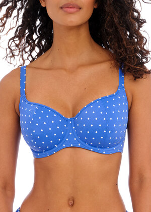 Jewel Cove Sweetheart Padded Bikini Top Azure Jewel Cove  Azure