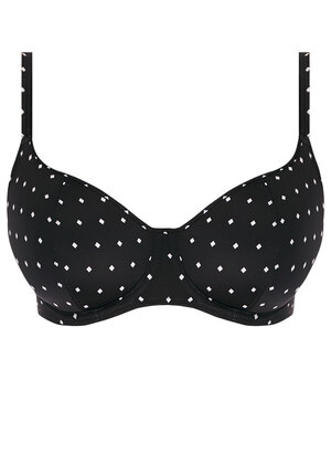 Jewel Cove Sweetheart Padded Bikini Top Black Jewel Cove  Black