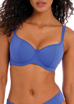 Jewel Cove Sweetheart Padded Bikini Top Plain Azure Jewel Cove  Plain Azure