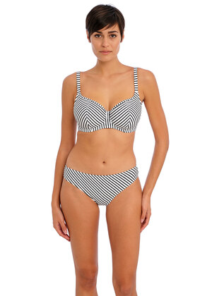 Jewel Cove Sweetheart Padded Bikini Top Stripe Black Jewel Cove  Stripe Black