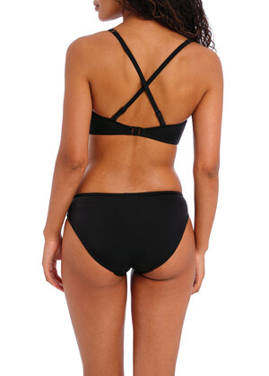 Jewel Cove Bralette Bikini Top Plain Black Jewel Cove  Plain Black