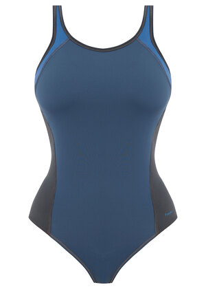 Freestyle Moulded Sports Swimsuit Denim Freestyle  Denim