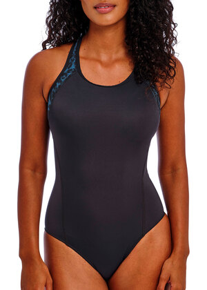 Freestyle Molded Sports Swimsuit Midnight Leopard Freestyle  Midnight Leopard