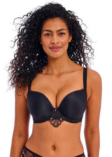 Buy A-GG Boudoir Collection Brown Satin Underwired Padded Bra 40B