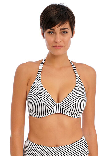 Jewel Cove Black Halter Bikini Top from Freya