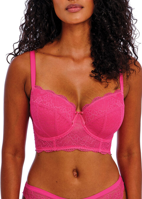 Freya Fancies Hot Pink Longline Bra from Freya Freya Fancies Hot Pink Longline Bra from Freya