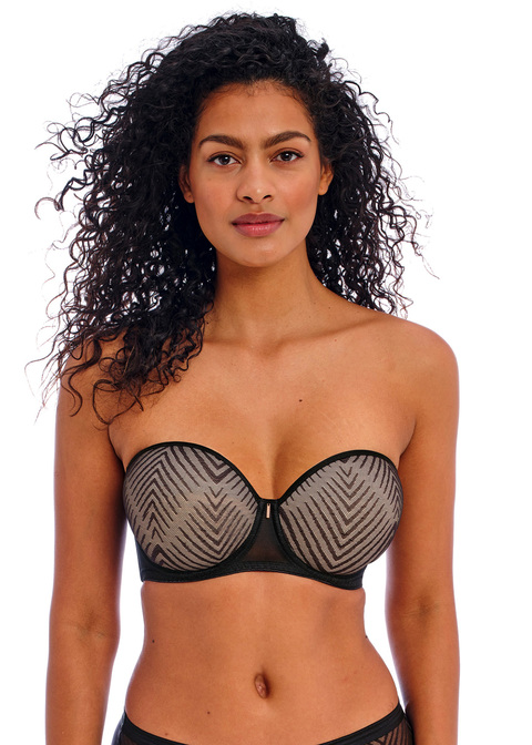 Tailored Black Moulded Strapless Bra from Freya