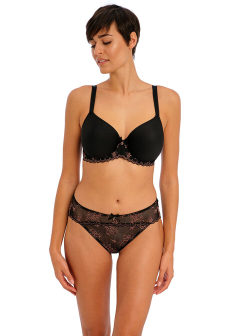 Offbeat Decadence Black Moulded Spacer Bra from Freya