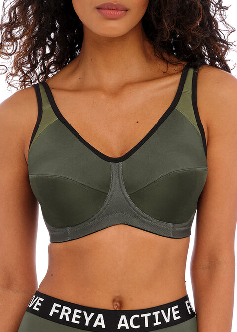 Core Khaki Underwire Sports Bra from Freya