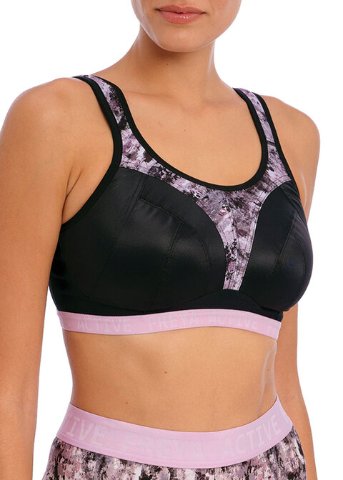 Dynamic Haze Soft Cup Crop Top Sports Bra from Freya