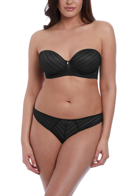 Cameo Black Moulded Strapless Bra from Freya