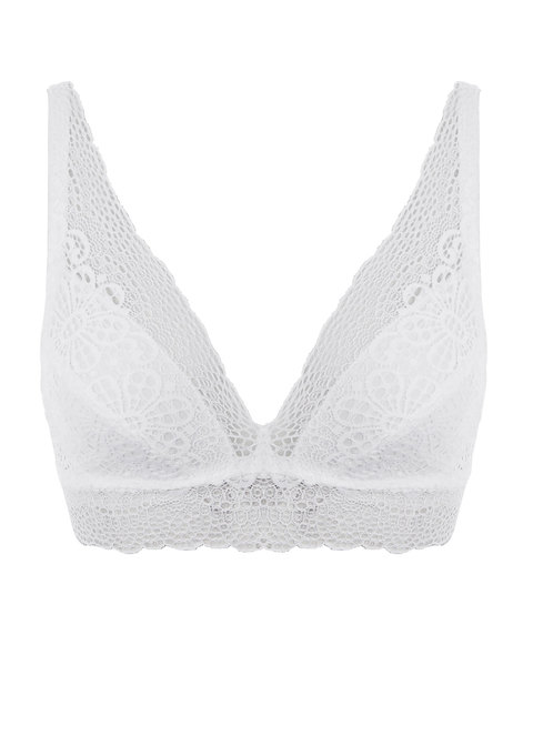 THE ESSENTIAL LACE BRALETTE - WHITE – STYLE ON THE GO