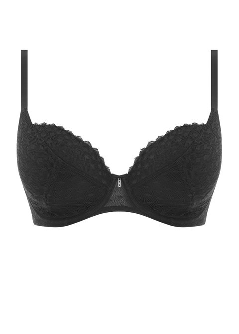Bikini underwired bra with removable pads - Black - Sz. 42-60