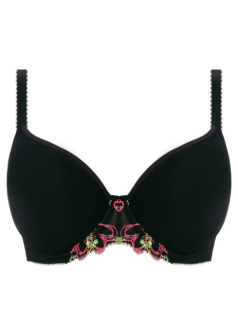 Bikini underwired bra with removable pads - Black - Sz. 42-60
