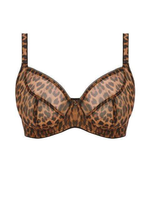 Wild Side Underwired Moulded Plunge T-Shirt Bra - Animal – Leia