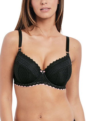 Daisy Lace Padded Half Cup Bra Noir Daisy Lace  Noir