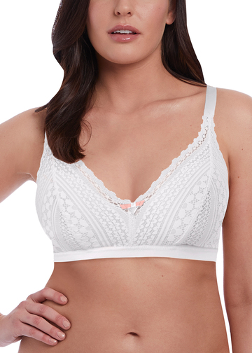 Freya Women's Love Note Longline Underwire Bralette, White, 32C : :  Clothing, Shoes & Accessories
