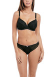 Freya Daisy Lace Brazilian Noir Daisy Lace Thong Noir