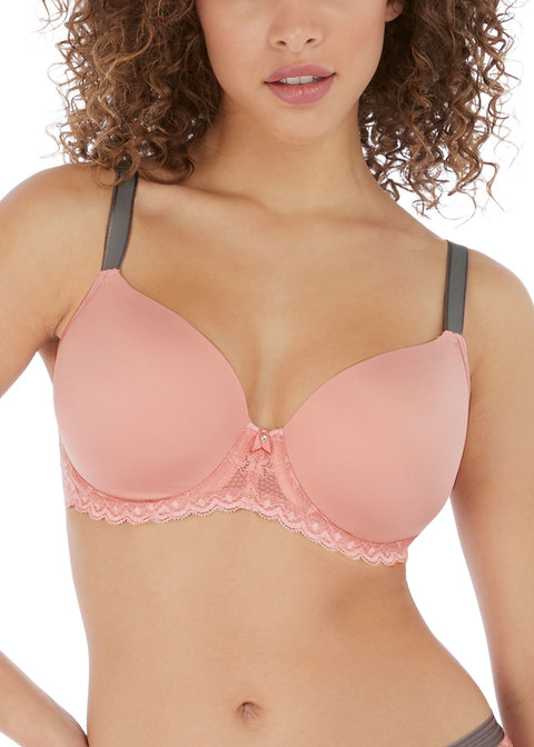 Offbeat Pink Moulded Bra from Freya