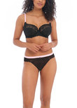 Freya Offbeat Brazilian Black Offbeat Thong Black